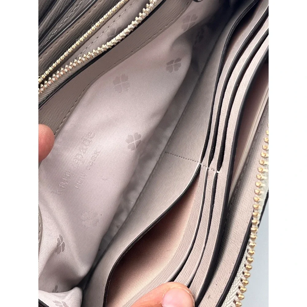 Kate Spade New York‎ Monet 3-compartment Purse White Snakeskin w/Python Wallet